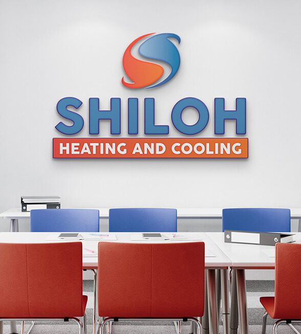 Shiloh Heating and Cooling Logo Design